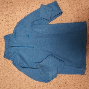 Womens fleece blue north face quartet zip jacket